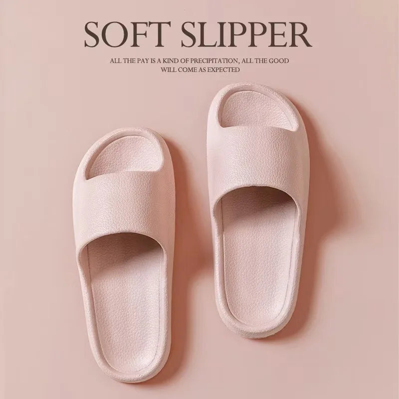 Fashion Women Slippers Summer Flat Lightweight EVA Home Bathroom Slippers Comfort Massage Couples Indoor Slides Shower Shoes