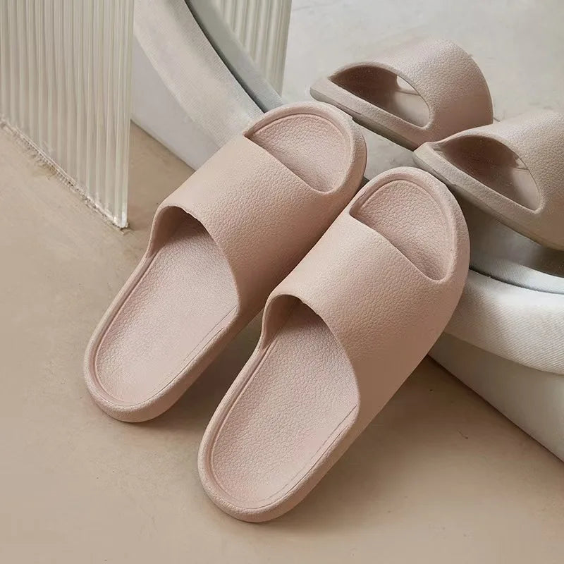 Fashion Women Slippers Summer Flat Lightweight EVA Home Bathroom Slippers Comfort Massage Couples Indoor Slides Shower Shoes