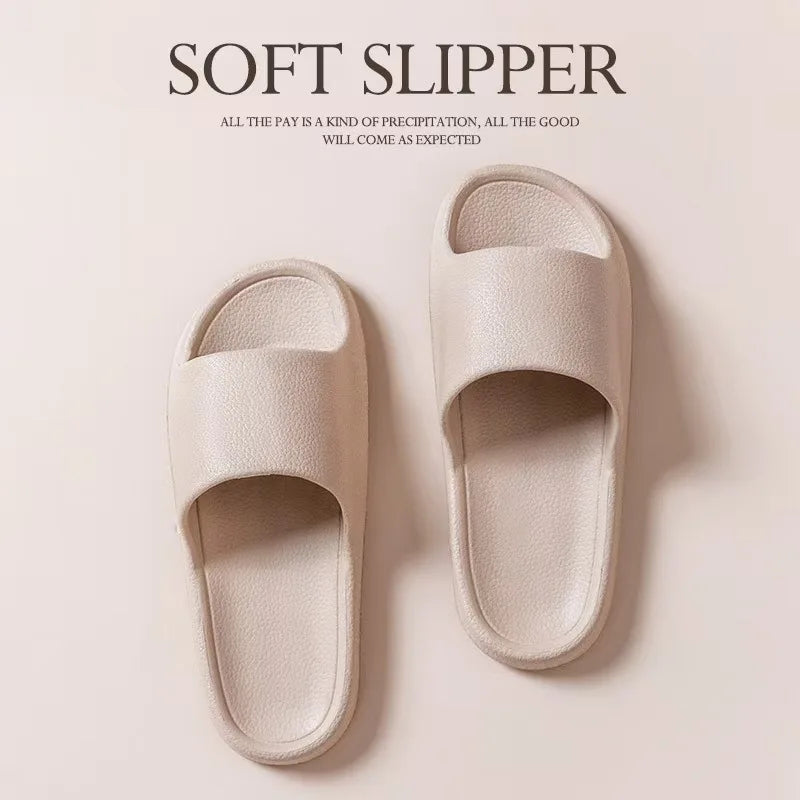 Fashion Women Slippers Summer Flat Lightweight EVA Home Bathroom Slippers Comfort Massage Couples Indoor Slides Shower Shoes